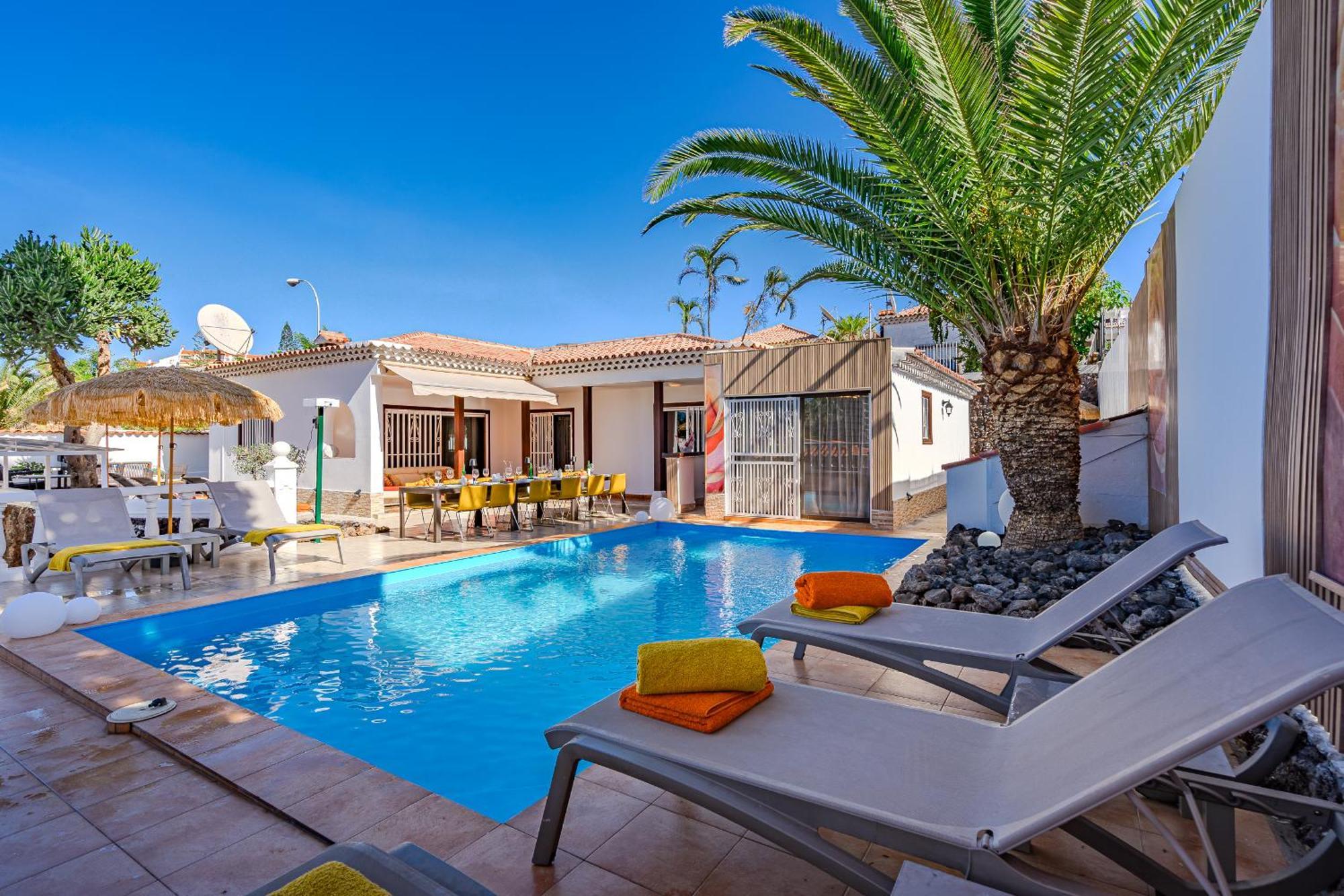Villa 4Bed Private Pool En Los Cristianos 洛斯克里斯蒂亚诺斯 外观 照片