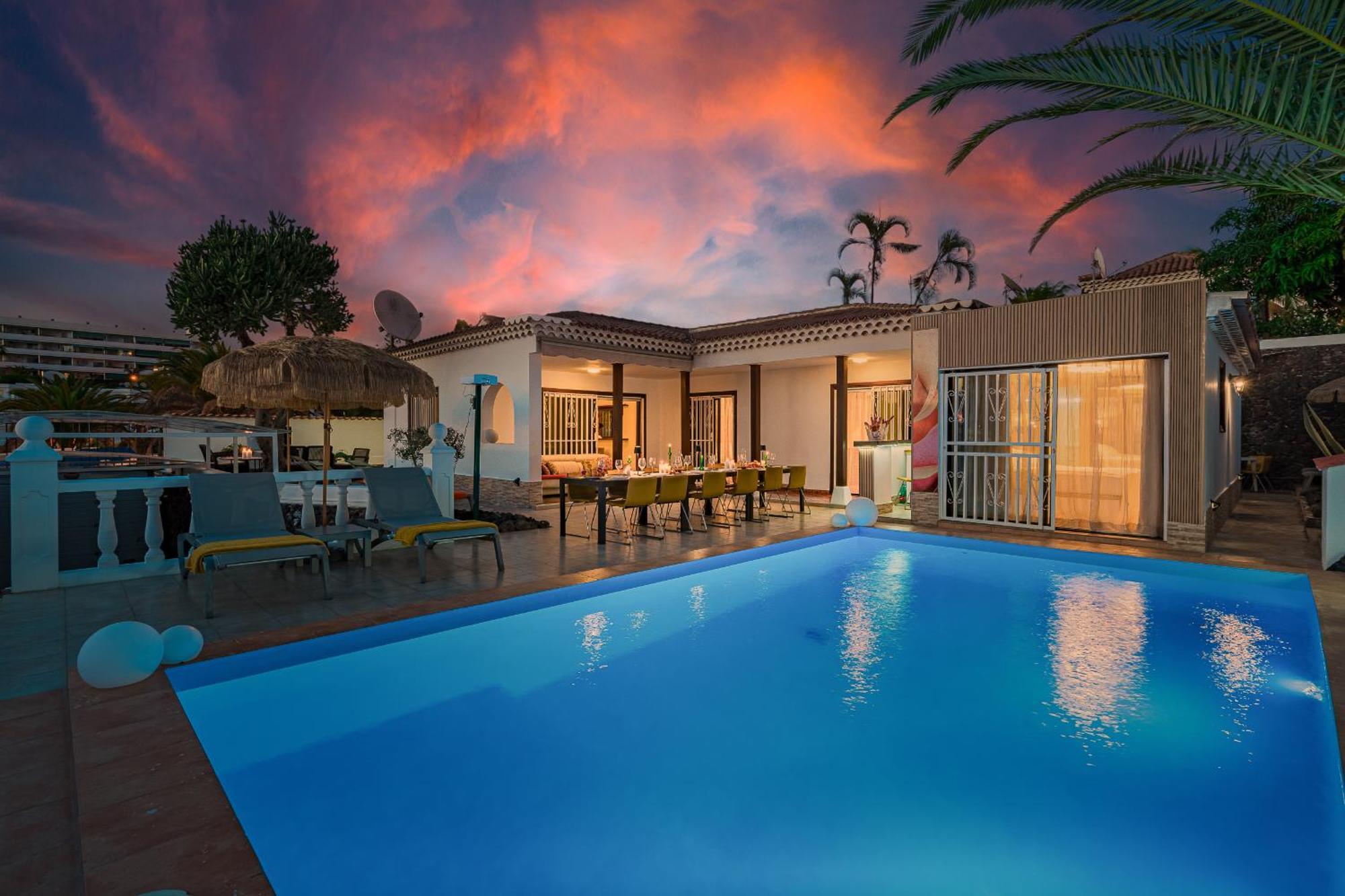 Villa 4Bed Private Pool En Los Cristianos 洛斯克里斯蒂亚诺斯 外观 照片