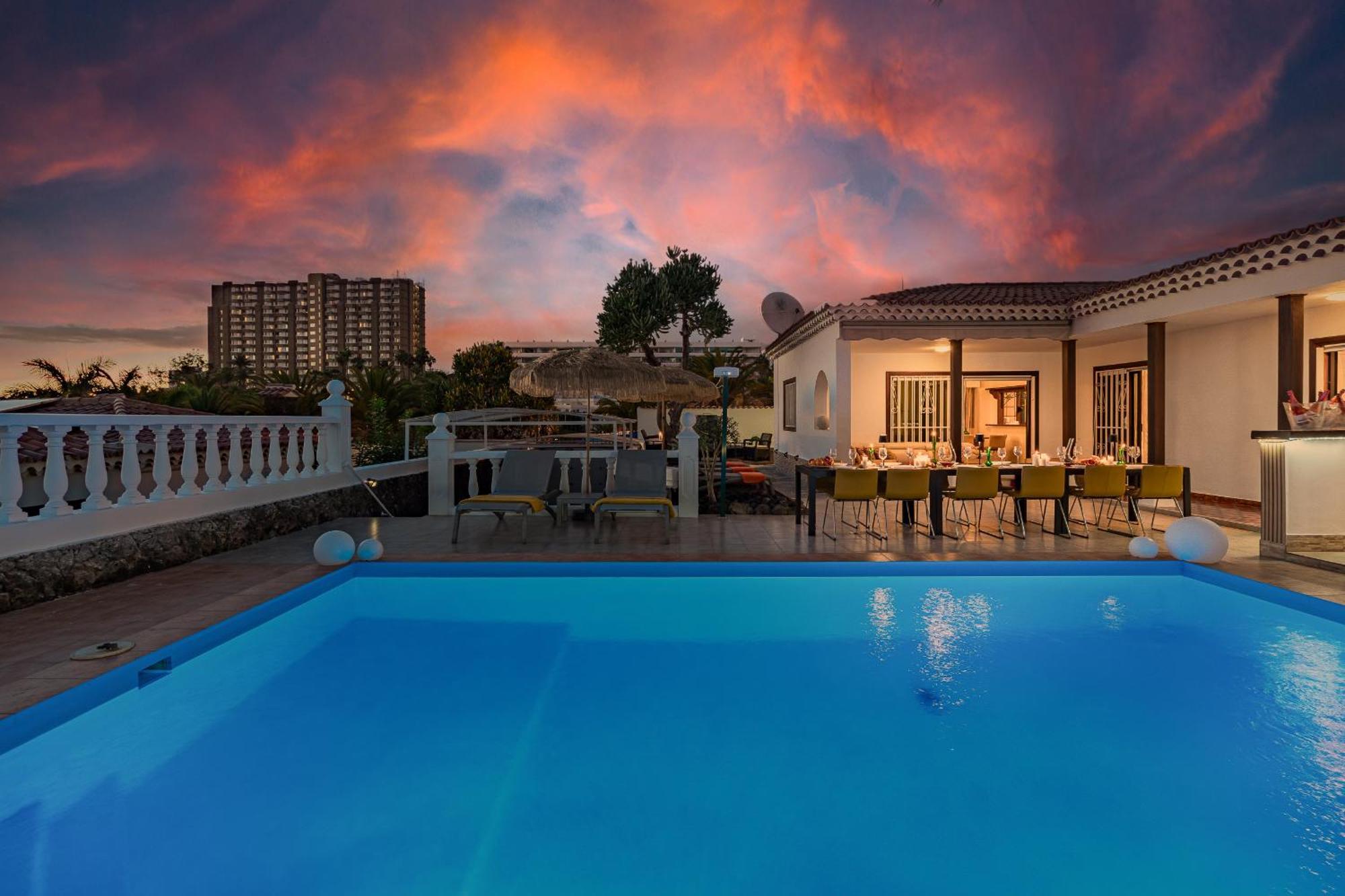 Villa 4Bed Private Pool En Los Cristianos 洛斯克里斯蒂亚诺斯 外观 照片